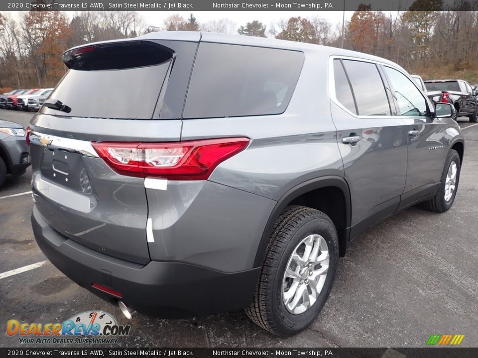 2020 Chevrolet Traverse LS AWD Satin Steel Metallic / Jet Black Photo #5