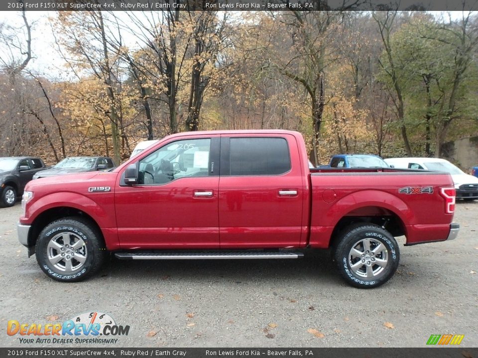 2019 Ford F150 XLT SuperCrew 4x4 Ruby Red / Earth Gray Photo #5