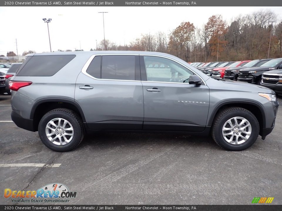 2020 Chevrolet Traverse LS AWD Satin Steel Metallic / Jet Black Photo #6