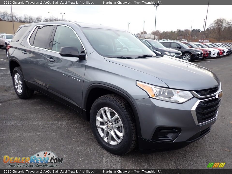 2020 Chevrolet Traverse LS AWD Satin Steel Metallic / Jet Black Photo #7