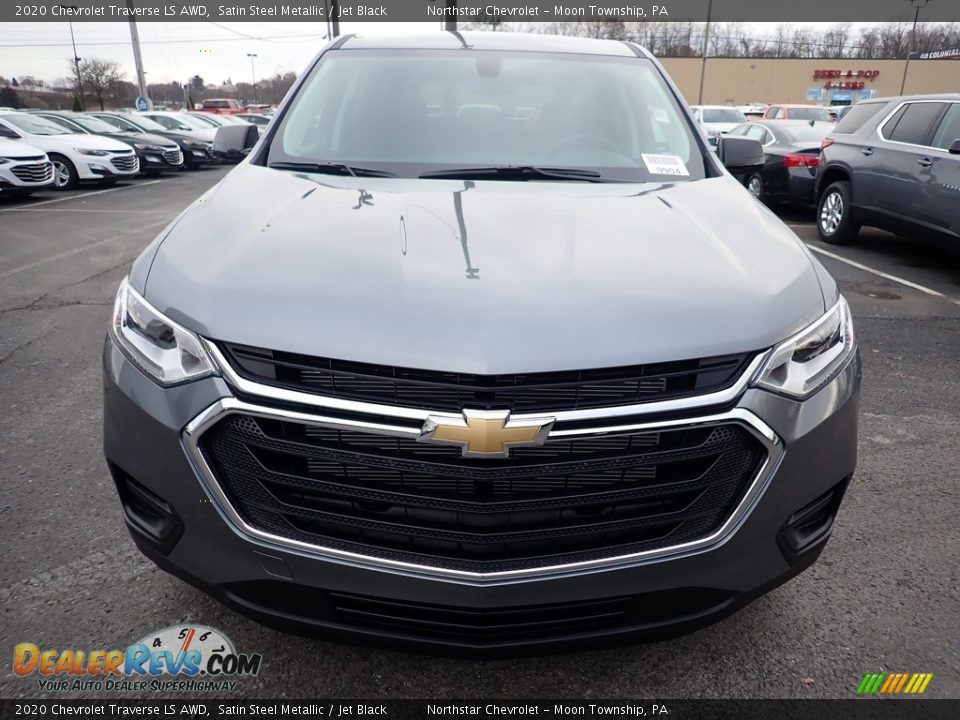 2020 Chevrolet Traverse LS AWD Satin Steel Metallic / Jet Black Photo #8