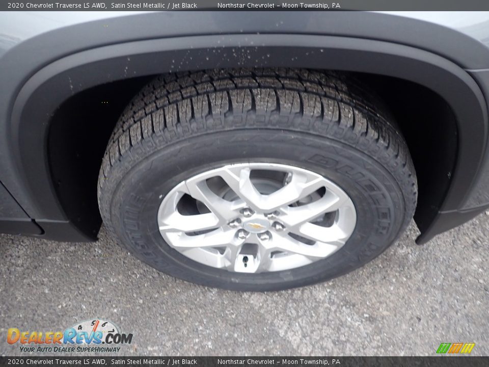 2020 Chevrolet Traverse LS AWD Satin Steel Metallic / Jet Black Photo #9