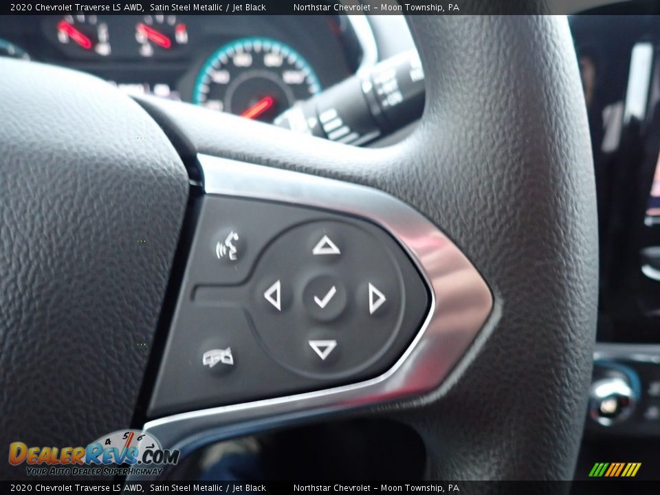 2020 Chevrolet Traverse LS AWD Satin Steel Metallic / Jet Black Photo #18
