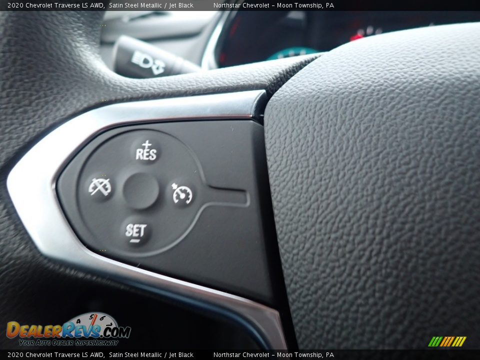 2020 Chevrolet Traverse LS AWD Satin Steel Metallic / Jet Black Photo #19
