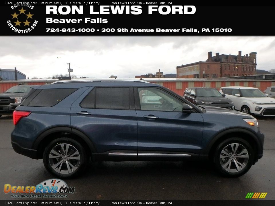 2020 Ford Explorer Platinum 4WD Blue Metallic / Ebony Photo #1