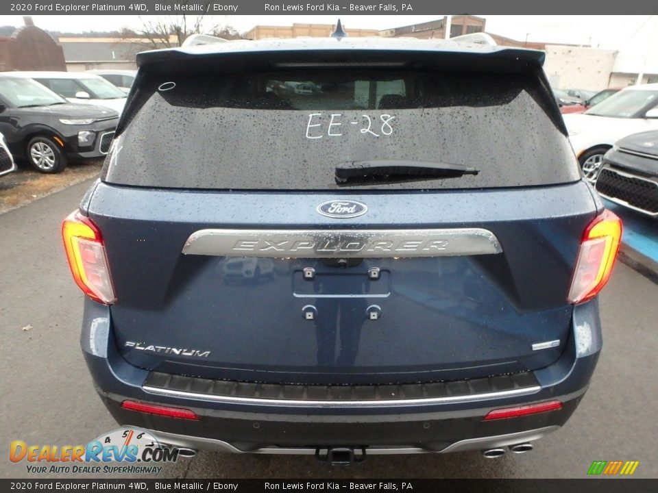 Blue Metallic 2020 Ford Explorer Platinum 4WD Photo #3