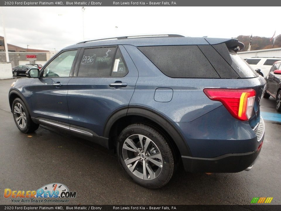 Blue Metallic 2020 Ford Explorer Platinum 4WD Photo #5