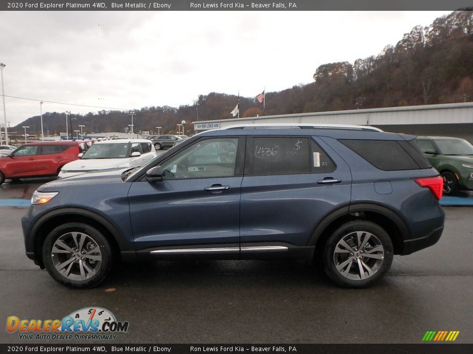 Blue Metallic 2020 Ford Explorer Platinum 4WD Photo #6