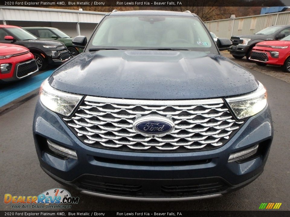 2020 Ford Explorer Platinum 4WD Blue Metallic / Ebony Photo #8