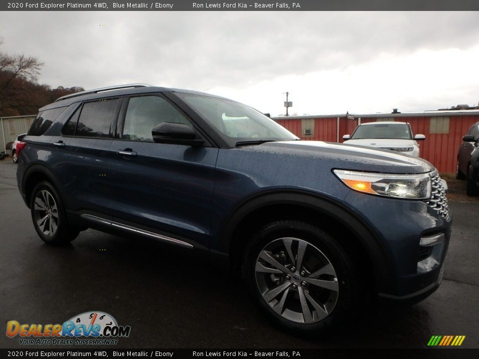 Blue Metallic 2020 Ford Explorer Platinum 4WD Photo #9