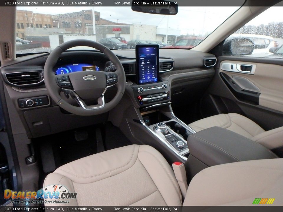 Ebony Interior - 2020 Ford Explorer Platinum 4WD Photo #14