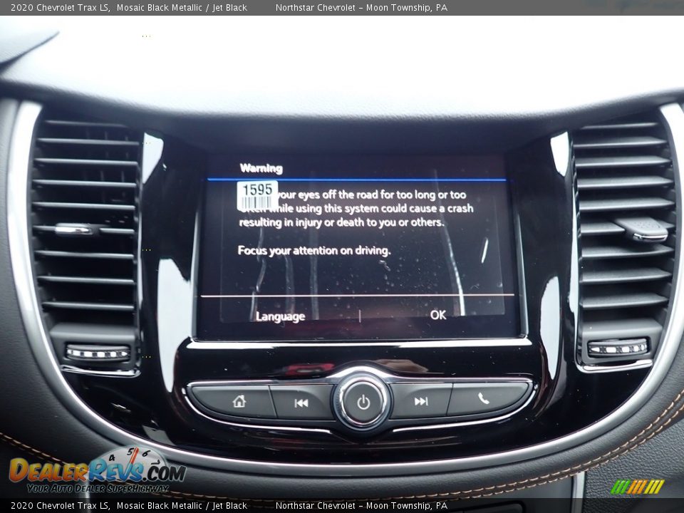 2020 Chevrolet Trax LS Mosaic Black Metallic / Jet Black Photo #16