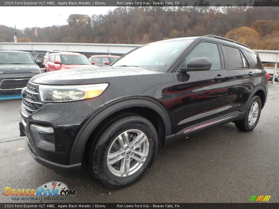 Agate Black Metallic 2020 Ford Explorer XLT 4WD Photo #7