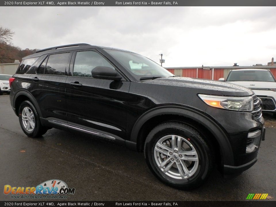 Agate Black Metallic 2020 Ford Explorer XLT 4WD Photo #9