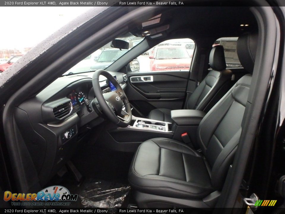 2020 Ford Explorer XLT 4WD Agate Black Metallic / Ebony Photo #13