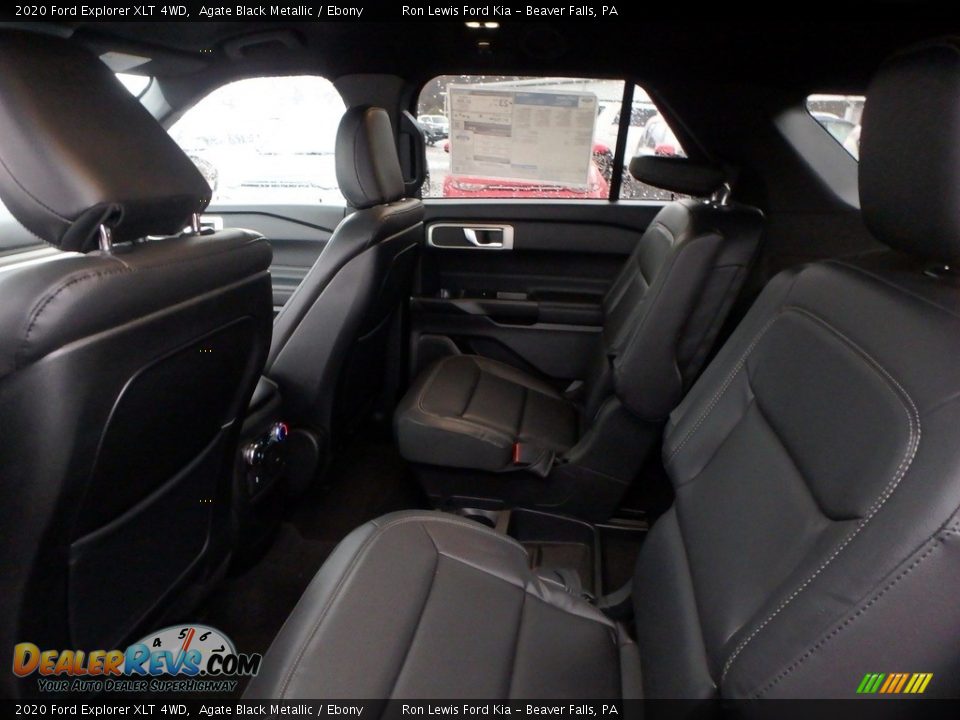 2020 Ford Explorer XLT 4WD Agate Black Metallic / Ebony Photo #14