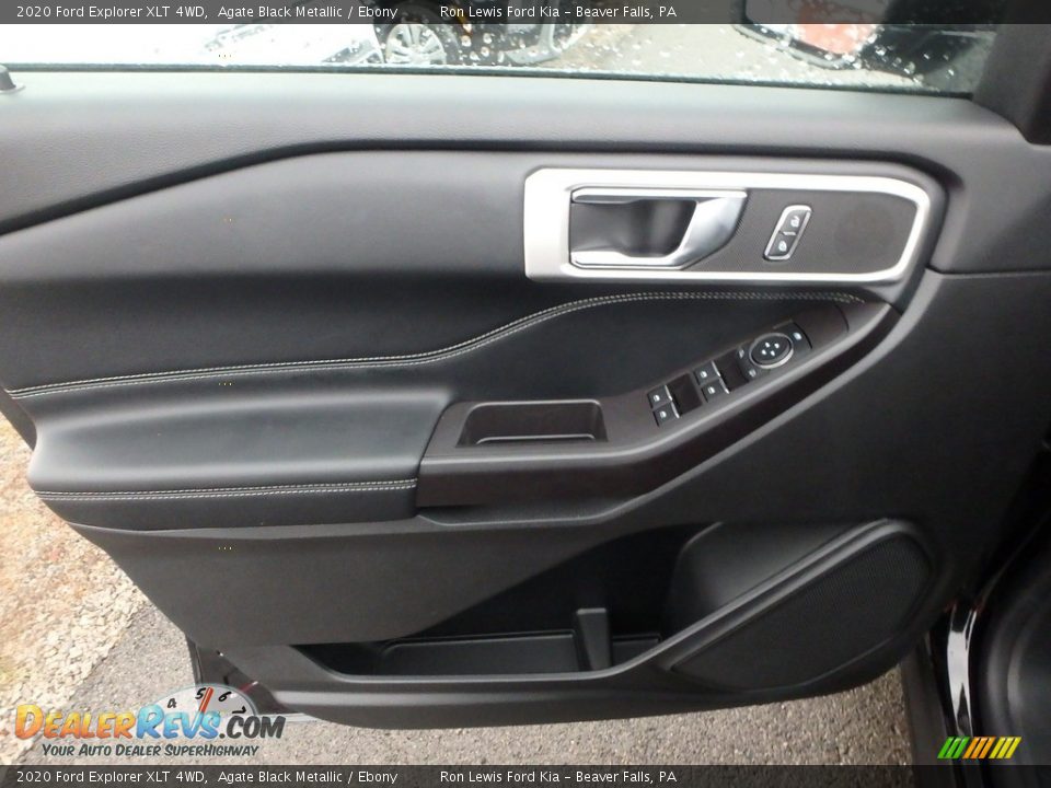 2020 Ford Explorer XLT 4WD Agate Black Metallic / Ebony Photo #16