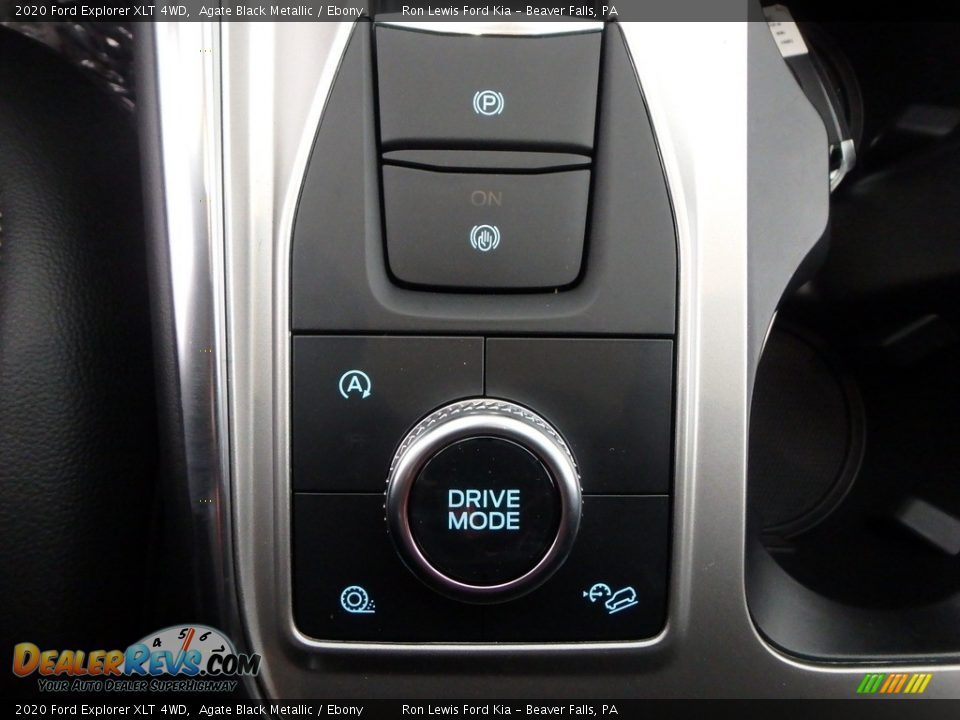 2020 Ford Explorer XLT 4WD Agate Black Metallic / Ebony Photo #18