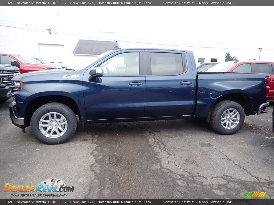 2020 Chevrolet Silverado 1500 LT Z71 Crew Cab 4x4 Northsky Blue Metallic / Jet Black Photo #2