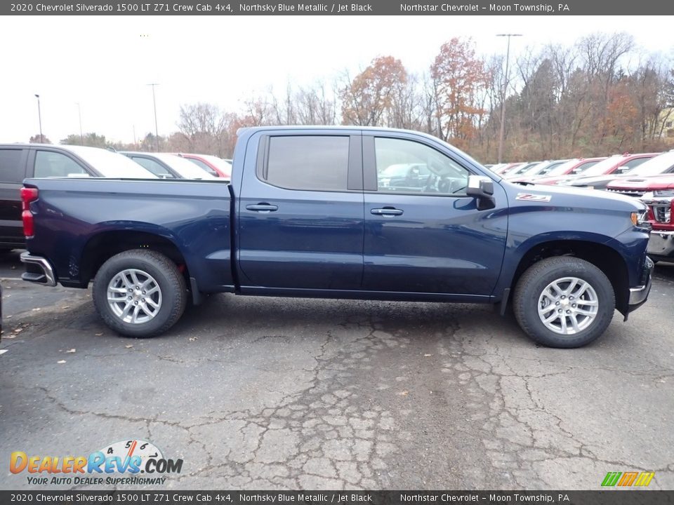 2020 Chevrolet Silverado 1500 LT Z71 Crew Cab 4x4 Northsky Blue Metallic / Jet Black Photo #6