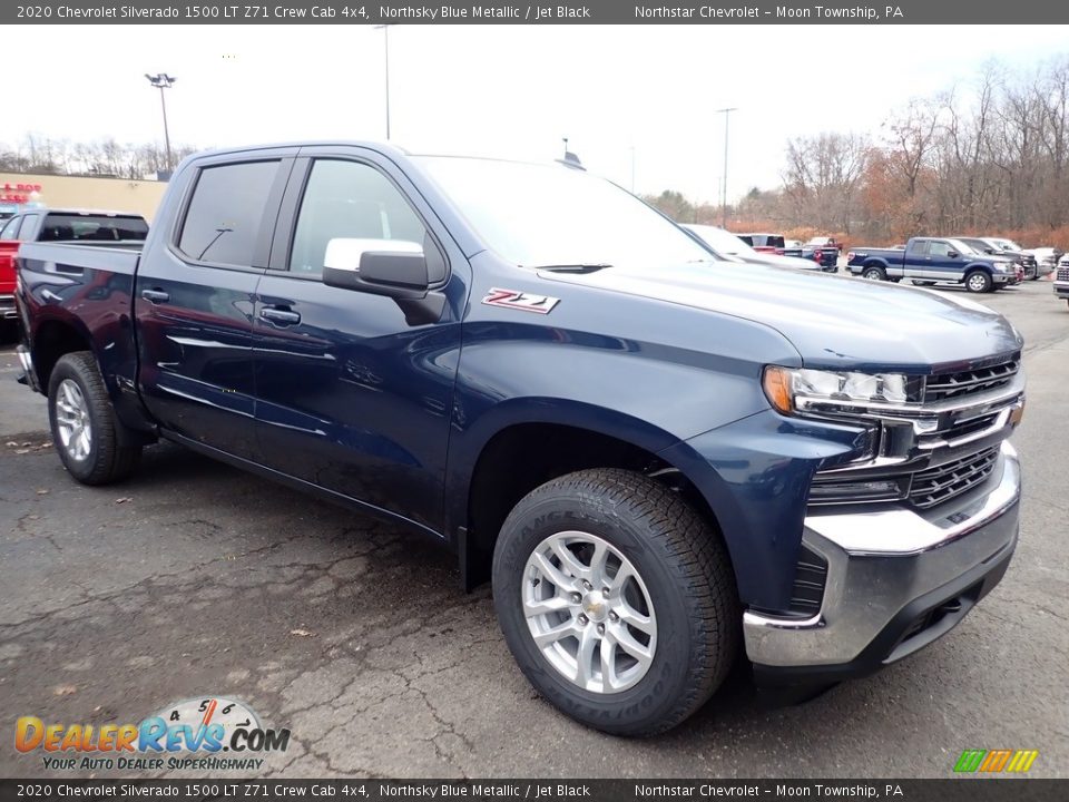 2020 Chevrolet Silverado 1500 LT Z71 Crew Cab 4x4 Northsky Blue Metallic / Jet Black Photo #7