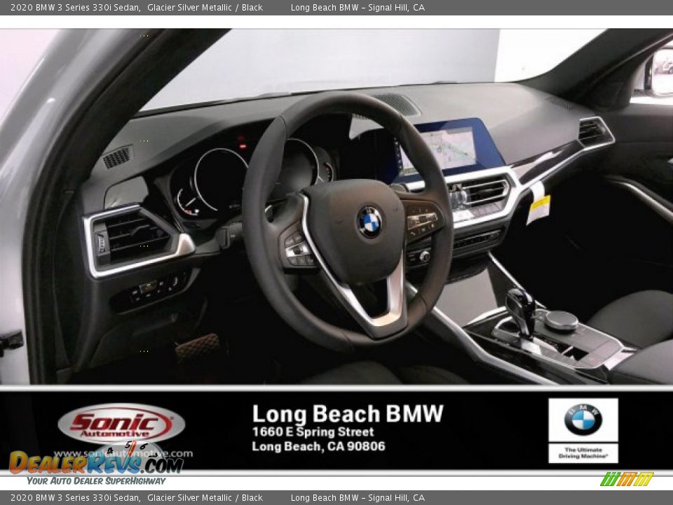 2020 BMW 3 Series 330i Sedan Glacier Silver Metallic / Black Photo #4