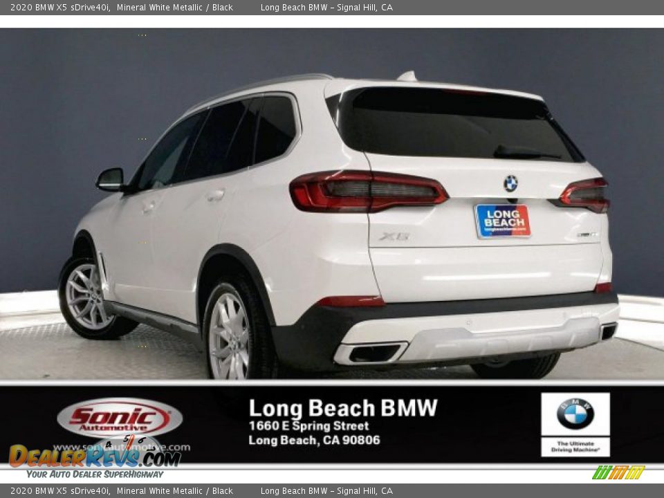 2020 BMW X5 sDrive40i Mineral White Metallic / Black Photo #2