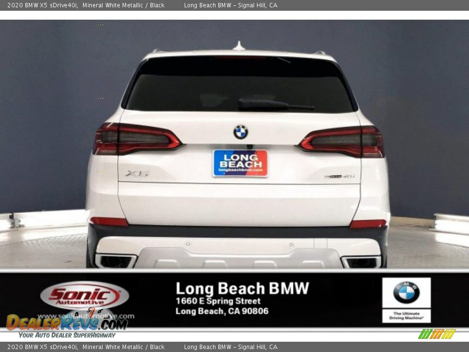 2020 BMW X5 sDrive40i Mineral White Metallic / Black Photo #3