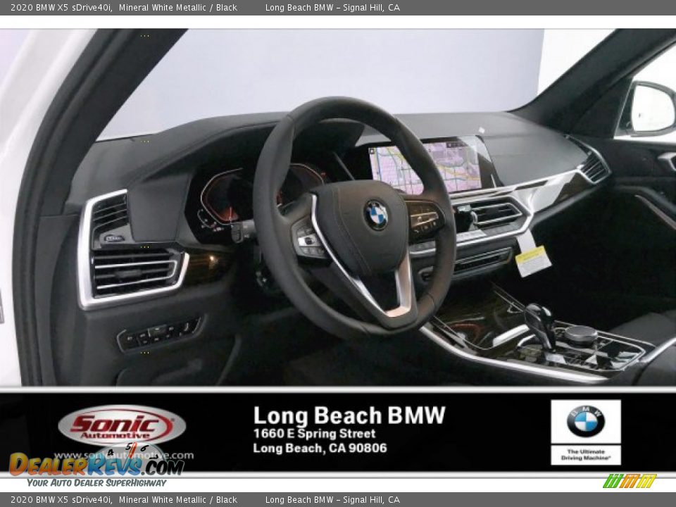 2020 BMW X5 sDrive40i Mineral White Metallic / Black Photo #4