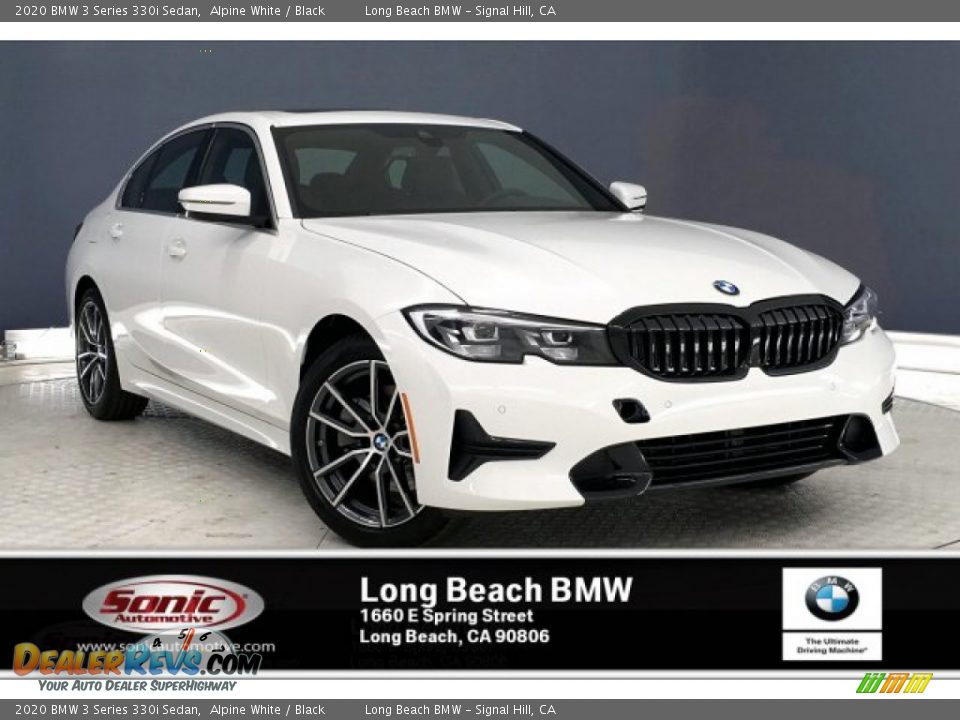 2020 BMW 3 Series 330i Sedan Alpine White / Black Photo #1