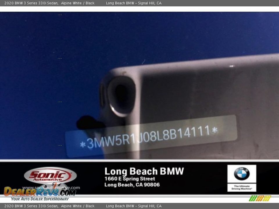 2020 BMW 3 Series 330i Sedan Alpine White / Black Photo #11