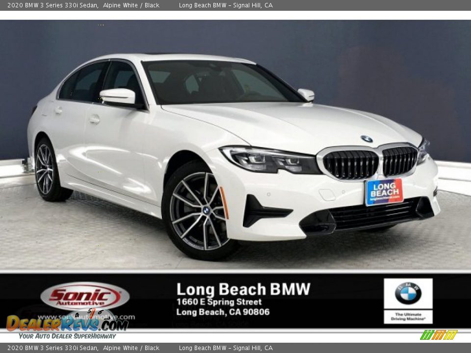 2020 BMW 3 Series 330i Sedan Alpine White / Black Photo #1