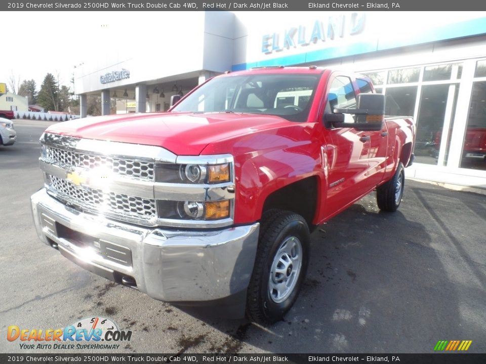2019 Chevrolet Silverado 2500HD Work Truck Double Cab 4WD Red Hot / Dark Ash/Jet Black Photo #2