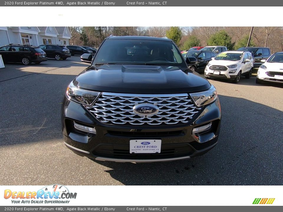2020 Ford Explorer Platinum 4WD Agate Black Metallic / Ebony Photo #2