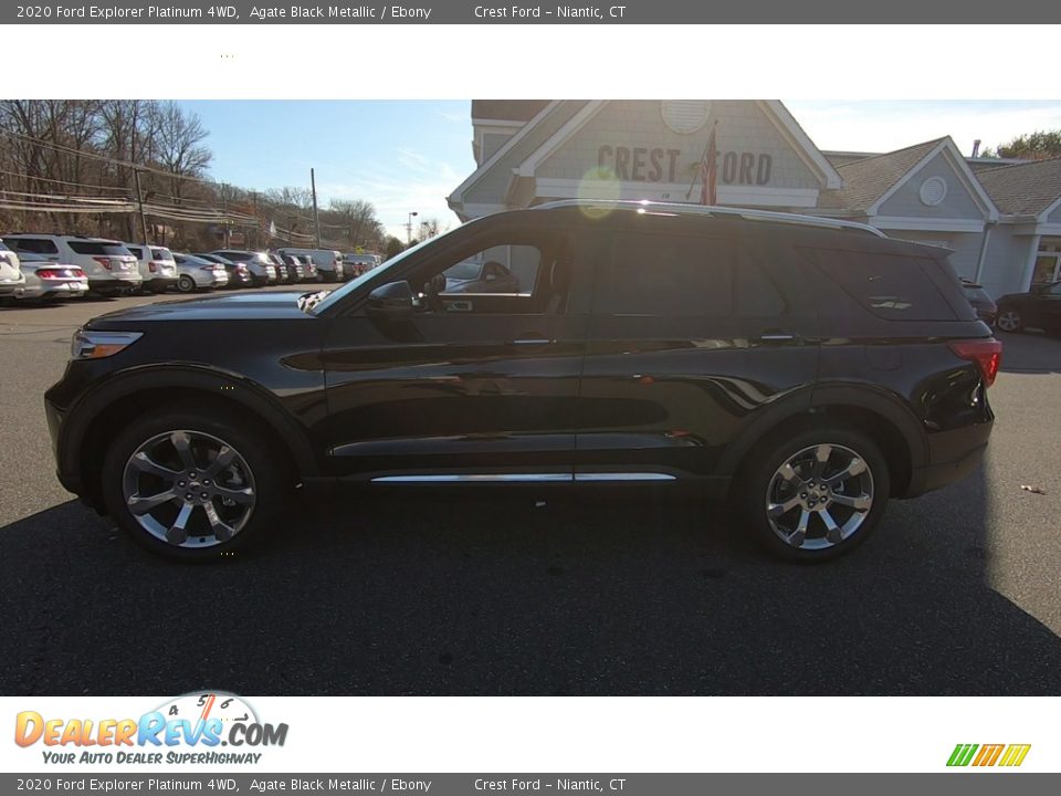 2020 Ford Explorer Platinum 4WD Agate Black Metallic / Ebony Photo #4