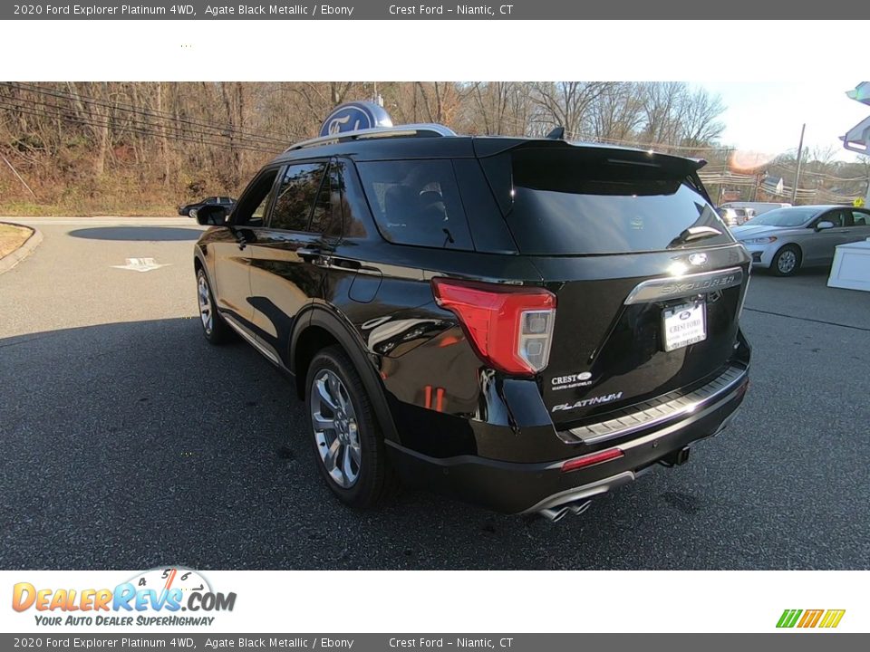 2020 Ford Explorer Platinum 4WD Agate Black Metallic / Ebony Photo #5
