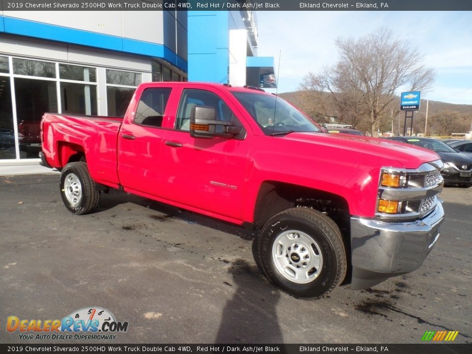 2019 Chevrolet Silverado 2500HD Work Truck Double Cab 4WD Red Hot / Dark Ash/Jet Black Photo #5