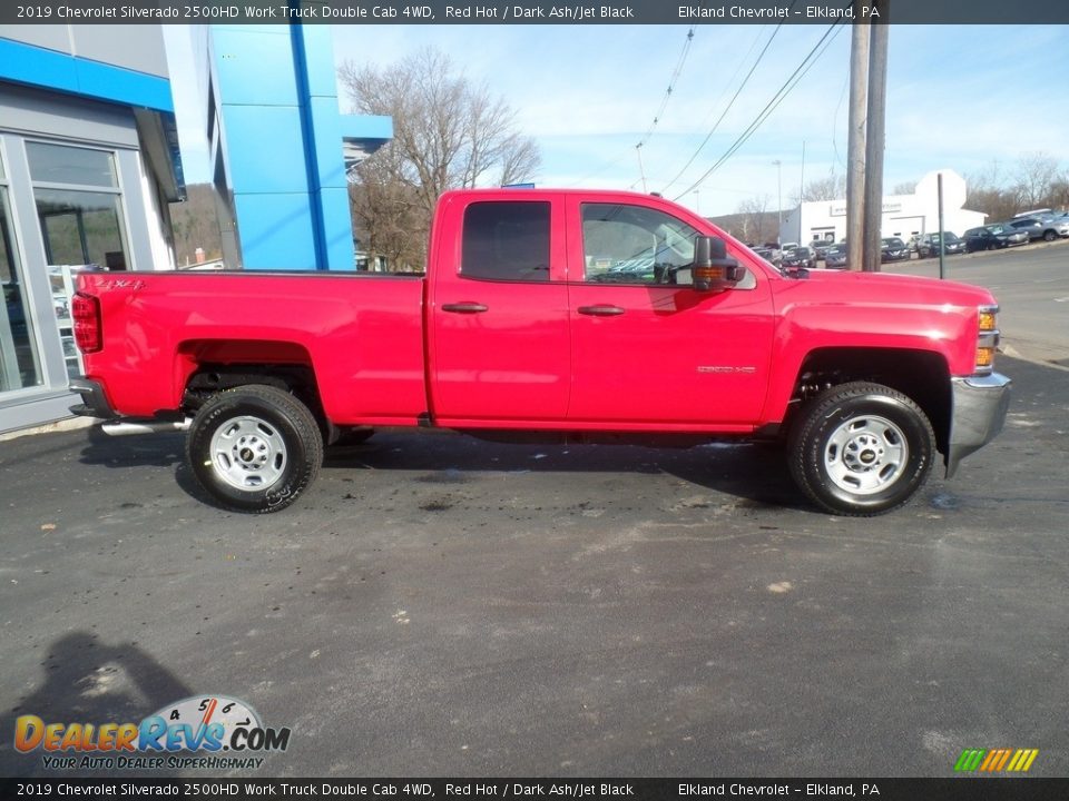 2019 Chevrolet Silverado 2500HD Work Truck Double Cab 4WD Red Hot / Dark Ash/Jet Black Photo #6
