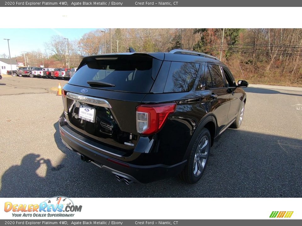 2020 Ford Explorer Platinum 4WD Agate Black Metallic / Ebony Photo #7