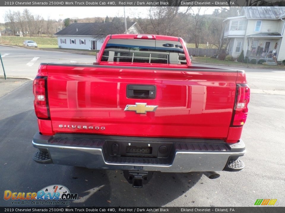 2019 Chevrolet Silverado 2500HD Work Truck Double Cab 4WD Red Hot / Dark Ash/Jet Black Photo #8