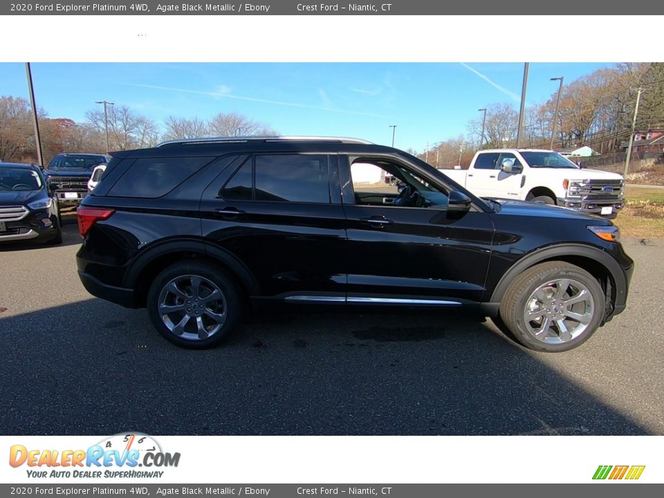 2020 Ford Explorer Platinum 4WD Agate Black Metallic / Ebony Photo #8