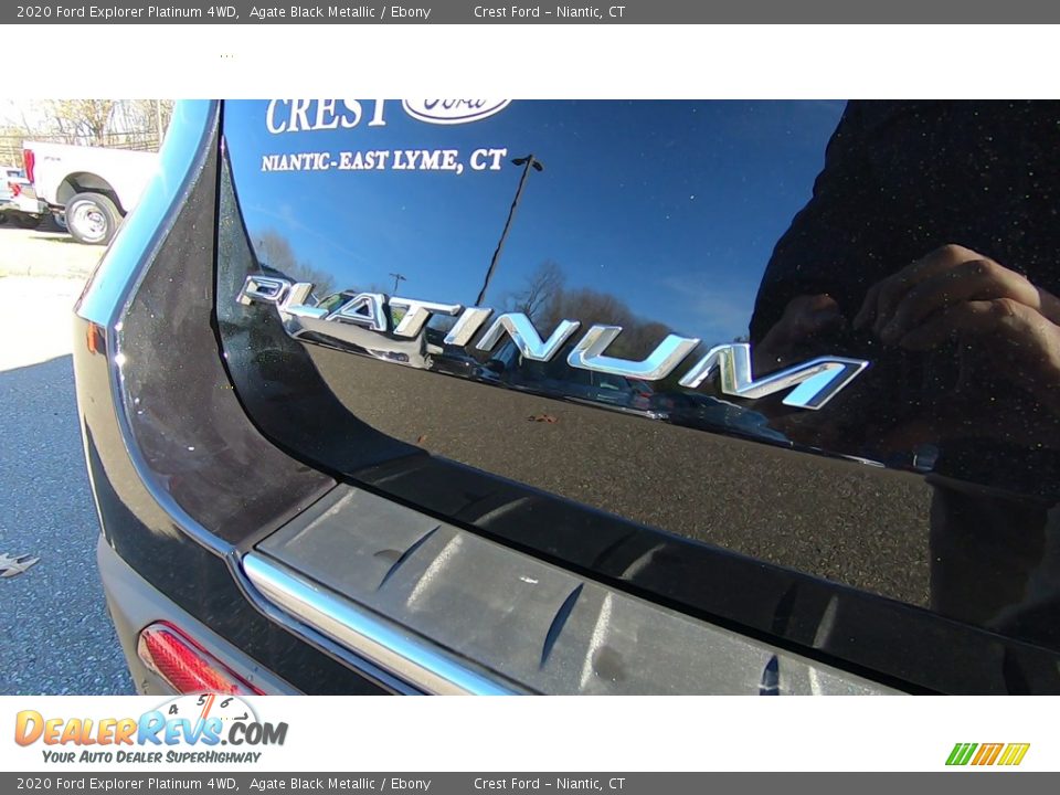 2020 Ford Explorer Platinum 4WD Agate Black Metallic / Ebony Photo #9