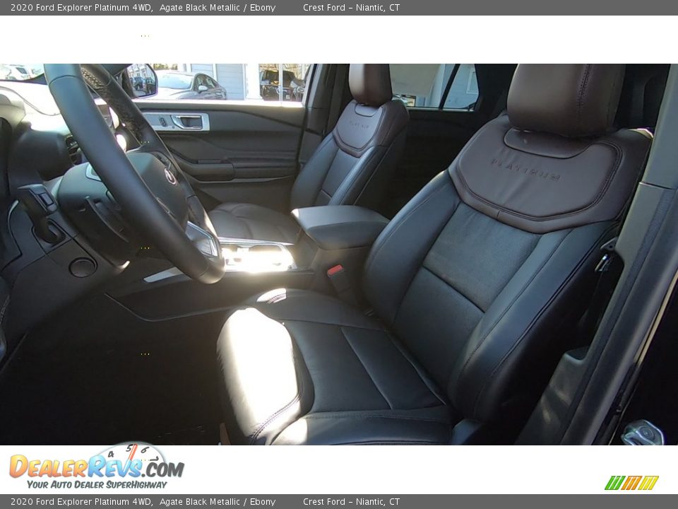 2020 Ford Explorer Platinum 4WD Agate Black Metallic / Ebony Photo #11