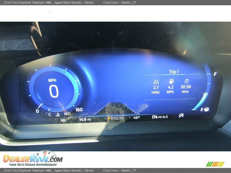 2020 Ford Explorer Platinum 4WD Agate Black Metallic / Ebony Photo #13