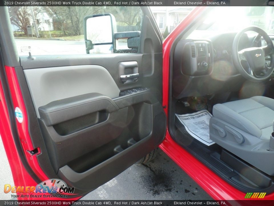 2019 Chevrolet Silverado 2500HD Work Truck Double Cab 4WD Red Hot / Dark Ash/Jet Black Photo #13