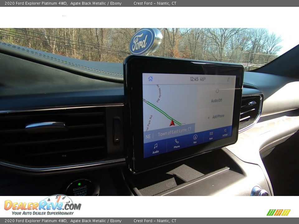 2020 Ford Explorer Platinum 4WD Agate Black Metallic / Ebony Photo #14