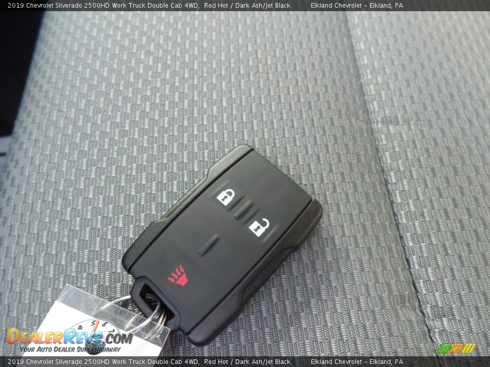 2019 Chevrolet Silverado 2500HD Work Truck Double Cab 4WD Red Hot / Dark Ash/Jet Black Photo #16