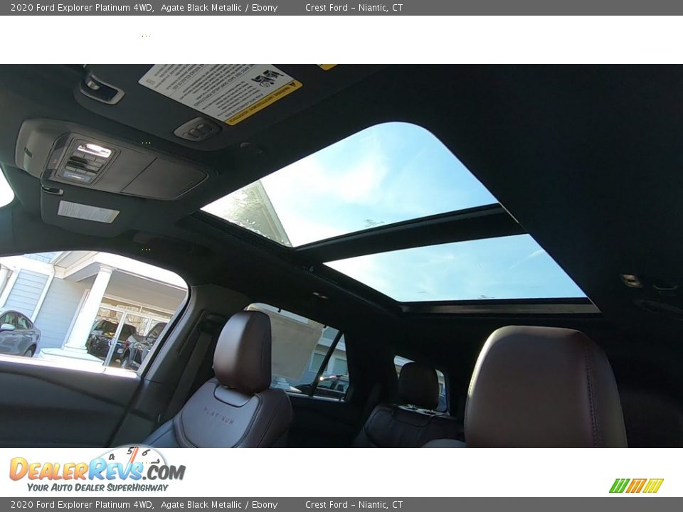 2020 Ford Explorer Platinum 4WD Agate Black Metallic / Ebony Photo #17