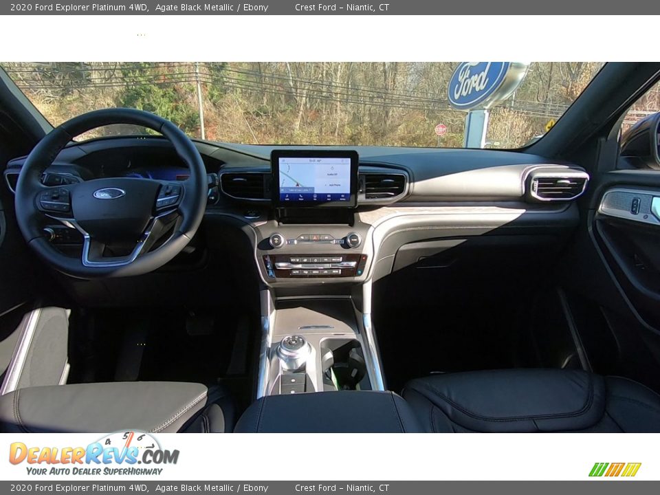2020 Ford Explorer Platinum 4WD Agate Black Metallic / Ebony Photo #19
