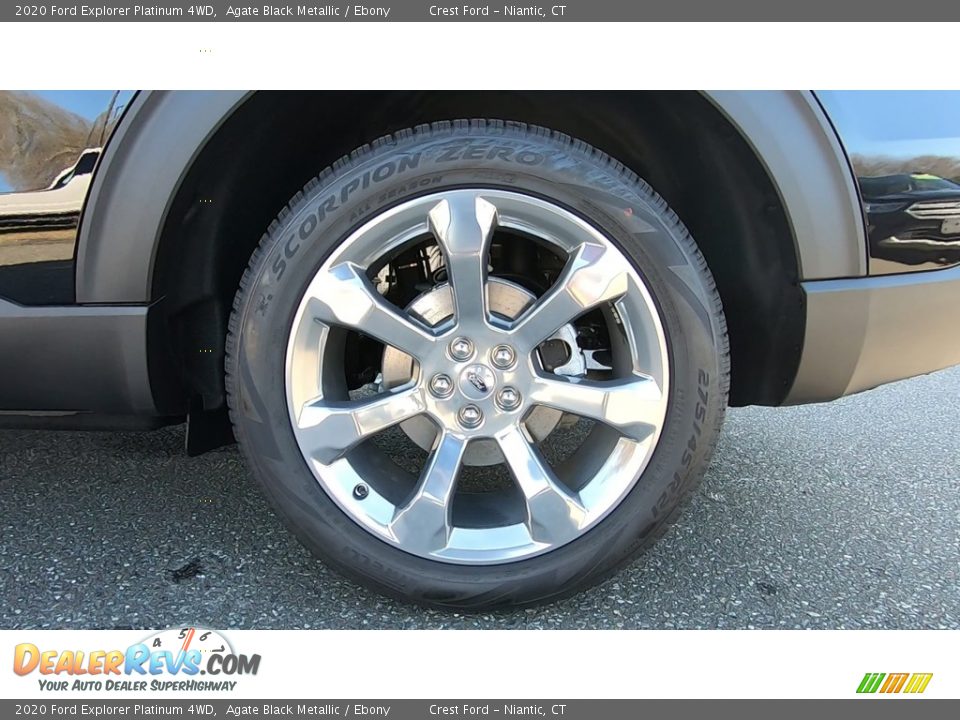 2020 Ford Explorer Platinum 4WD Agate Black Metallic / Ebony Photo #20